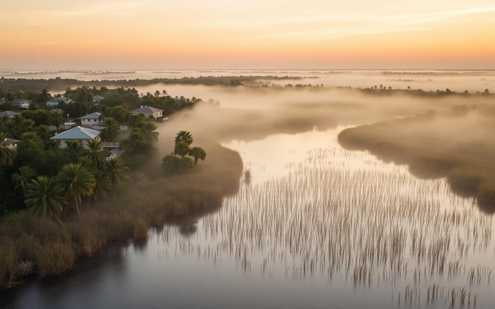 South Florida wetlands at sunrise